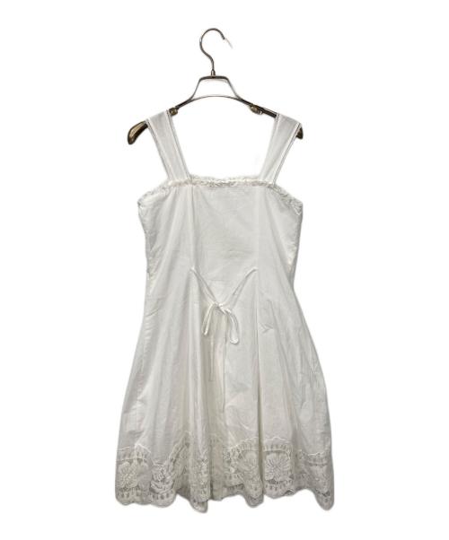 Snidel（スナイデル）Snidel (スナイデル) ノースリーブワンピース ホワイトの古着・服飾アイテム