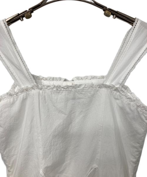 Snidel（スナイデル）Snidel (スナイデル) ノースリーブワンピース ホワイトの古着・服飾アイテム