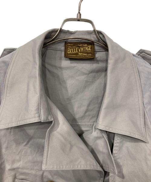 Belle vintage（ベル ヴィンテージ）Belle Vintage (ベル ヴィンテージ) チュール袖ジャケット グレー サイズ:Fの古着・服飾アイテム