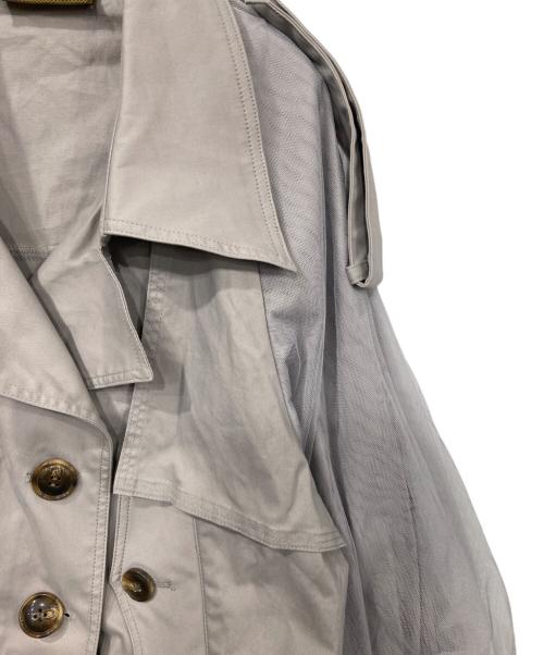Belle vintage（ベル ヴィンテージ）Belle Vintage (ベル ヴィンテージ) チュール袖ジャケット グレー サイズ:Fの古着・服飾アイテム