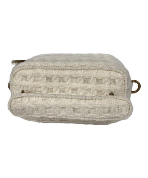THE TOE（ザ・トゥー）the toe (ザ・トゥー) Hohe Vanity Bag アイボリーの古着・服飾アイテム