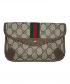 GUCCIグッチ）の古着「ポーチ」｜ベージュ