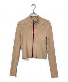 DIESEL（ディーゼル）の古着「M-SAVANNAH ジップアップ ニット」｜ベージュ