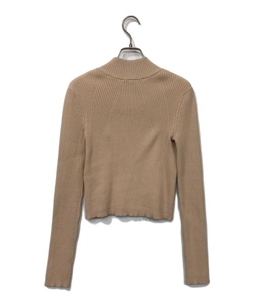 DIESEL（ディーゼル）DIESEL (ディーゼル) M-SAVANNAH ジップアップ ニット ベージュ サイズ:Sの古着・服飾アイテム