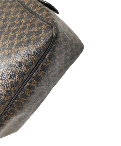 CELINE（セリーヌ）CELINE (セリーヌ) マカダムハンドバッグ ブラック×ブラウンの古着・服飾アイテム