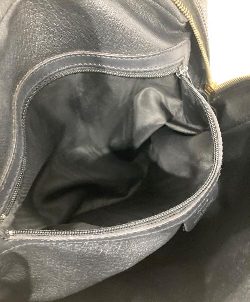 CELINE（セリーヌ）CELINE (セリーヌ) マカダムハンドバッグ ブラック×ブラウンの古着・服飾アイテム