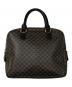 CELINE（セリーヌ）の古着「マカダムハンドバッグ」｜ブラック×ブラウン