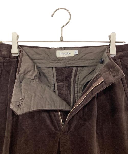 STEVEN ALAN（スティーブンアラン）STEVEN ALAN (スティーブンアラン) VETEEN SUPERBAGGY TAPERED-JUST ブラウン サイズ:Sの古着・服飾アイテム