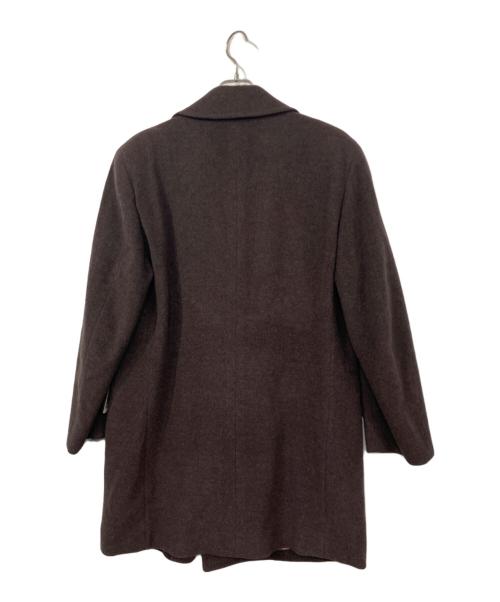 Burberry's（バーバリーズ）Burberry's (バーバリー) アンゴラ混ダブルチェスターコート ブラウン サイズ:LYの古着・服飾アイテム