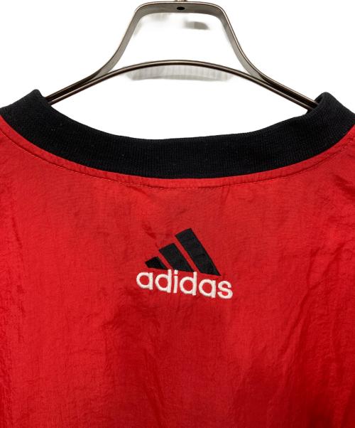 adidas（アディダス）adidas (アディダス) ナイロンプルオーバー レッド サイズ:XLの古着・服飾アイテム