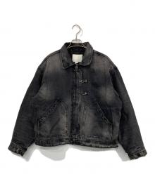 ZARA（ザラ）の古着「ファイヤーマンデニムジャケット」｜ブラック