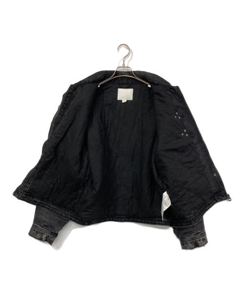 ZARA（ザラ）ZARA (ザラ) ファイヤーマンデニムジャケット ブラック サイズ:Lの古着・服飾アイテム