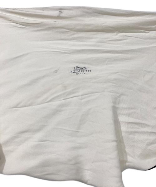 HERMES（エルメス）HERMES (エルメス) ひし形シルクスカーフ アイボリー×ブラックの古着・服飾アイテム