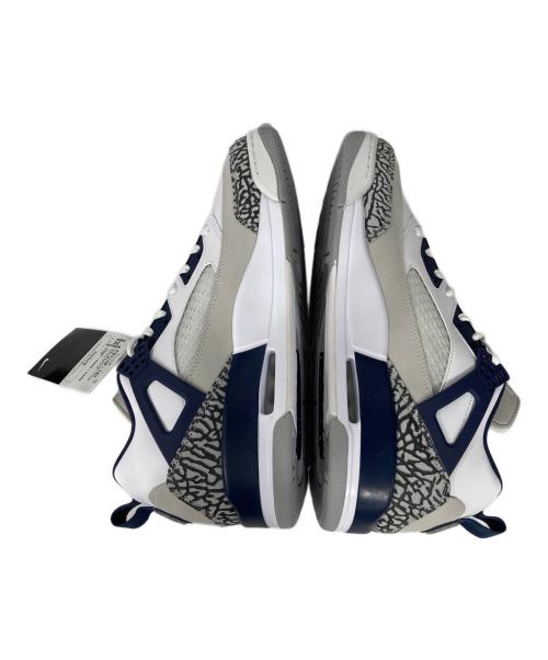 NIKE（ナイキ）NIKE (ナイキ) JORDAN SPIZIKE LOW ホワイト×ネイビー サイズ:US 11.5 未使用品の古着・服飾アイテム