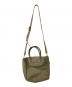 YOUNG & OLSEN The DRYGOODS STORE (ヤングアンドオルセン ザ ドライグッズストア) ナイロンレザーコンビハンドバッグ カーキ：7000円