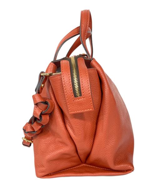 GIANNI CHIARINI（ジャンニ キアリーニ）GIANNI CHIARINI (ジャンニ キアリーニ) レザー2WAYバッグ オレンジの古着・服飾アイテム