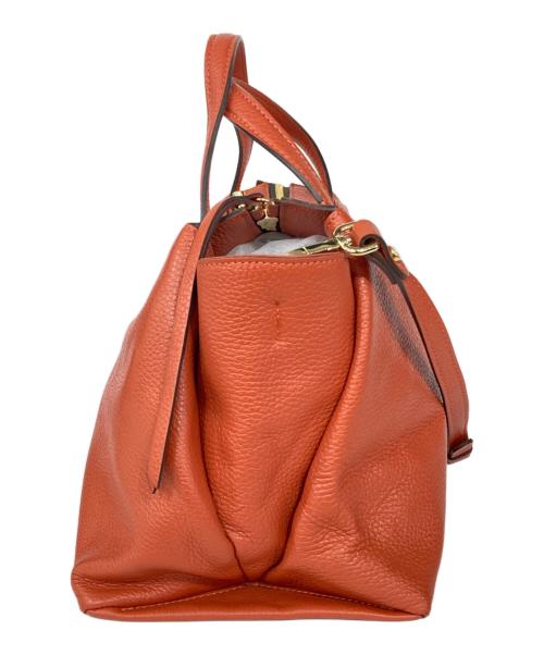 GIANNI CHIARINI（ジャンニ キアリーニ）GIANNI CHIARINI (ジャンニ キアリーニ) レザー2WAYバッグ オレンジの古着・服飾アイテム