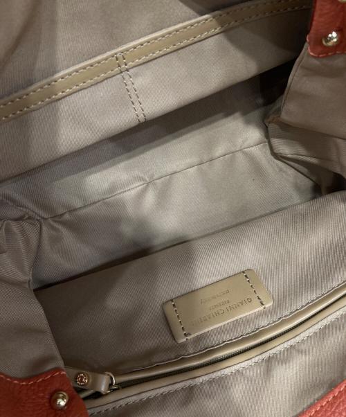GIANNI CHIARINI（ジャンニ キアリーニ）GIANNI CHIARINI (ジャンニ キアリーニ) レザー2WAYバッグ オレンジの古着・服飾アイテム