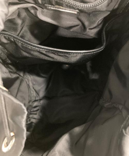 PRADA（プラダ）PRADA (プラダ) Re-Nylon×サフィアーノレザーバックパック ブラックの古着・服飾アイテム
