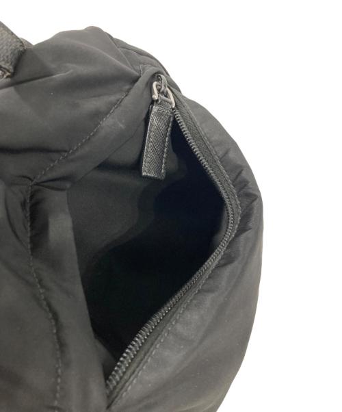 PRADA（プラダ）PRADA (プラダ) Re-Nylon×サフィアーノレザーバックパック ブラックの古着・服飾アイテム