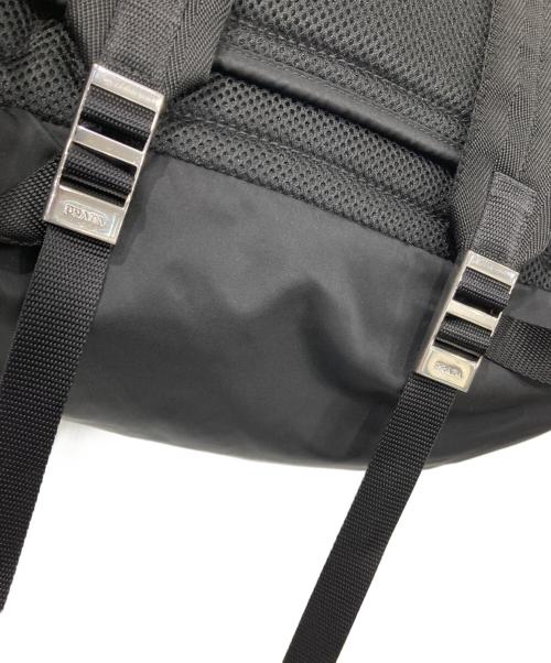 PRADA（プラダ）PRADA (プラダ) Re-Nylon×サフィアーノレザーバックパック ブラックの古着・服飾アイテム