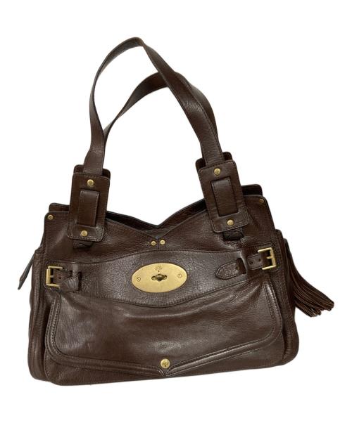 MULBERRY（マルベリー）MULBERRY (マルベリー) レザートートバッグ ブラウンの古着・服飾アイテム