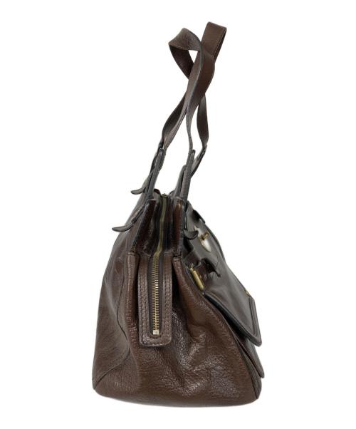 MULBERRY（マルベリー）MULBERRY (マルベリー) レザートートバッグ ブラウンの古着・服飾アイテム