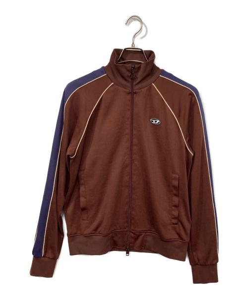 DIESEL（ディーゼル）DIESEL (ディーゼル) ハイネックトラックジャケット ブラウン サイズ:Sの古着・服飾アイテム