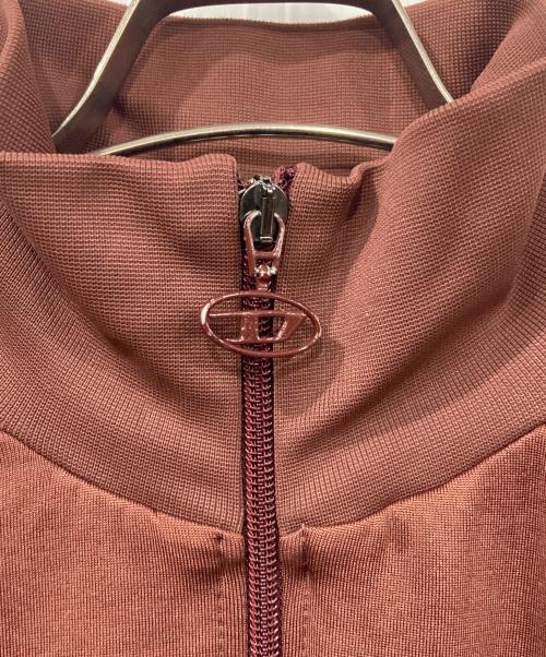 DIESEL（ディーゼル）DIESEL (ディーゼル) ハイネックトラックジャケット ブラウン サイズ:Sの古着・服飾アイテム