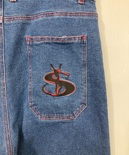 YARDSALE（ヤードセール）yardsale (ヤードセール) バックポケット刺繡デニムパンツ インディゴ サイズ:Mの古着・服飾アイテム