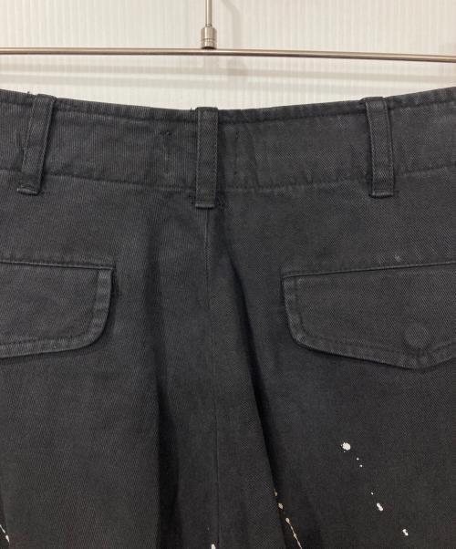 BADWAY（バッドウェイ）BADWAY (バッドウェイ) スプラッシュカーゴパンツ ブラック サイズ:Mの古着・服飾アイテム