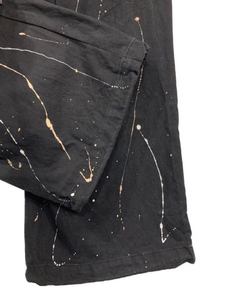 BADWAY（バッドウェイ）BADWAY (バッドウェイ) スプラッシュカーゴパンツ ブラック サイズ:Mの古着・服飾アイテム