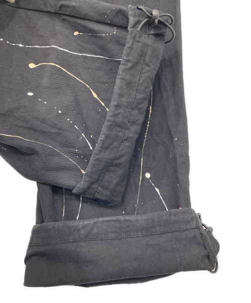 BADWAY（バッドウェイ）BADWAY (バッドウェイ) スプラッシュカーゴパンツ ブラック サイズ:Mの古着・服飾アイテム