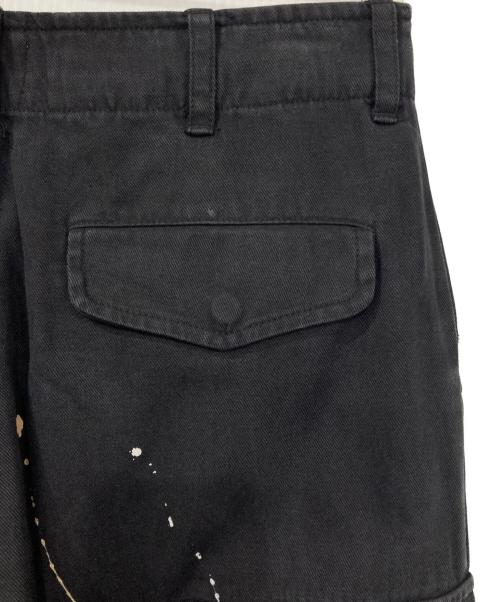 BADWAY（バッドウェイ）BADWAY (バッドウェイ) スプラッシュカーゴパンツ ブラック サイズ:Mの古着・服飾アイテム