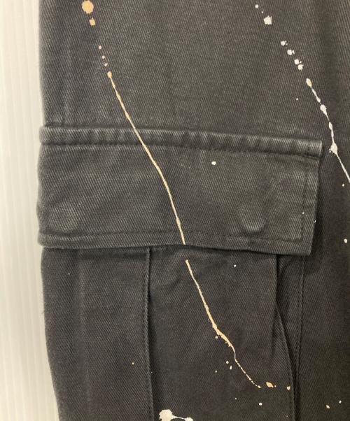 BADWAY（バッドウェイ）BADWAY (バッドウェイ) スプラッシュカーゴパンツ ブラック サイズ:Mの古着・服飾アイテム