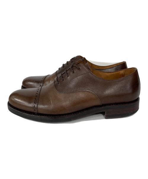 YANKO（ヤンコ）YANKO (ヤンコ) 内羽根 レザーブローグキャップトゥ シューズ ブラウン サイズ:6の古着・服飾アイテム