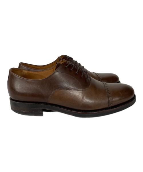YANKO（ヤンコ）YANKO (ヤンコ) 内羽根 レザーブローグキャップトゥ シューズ ブラウン サイズ:6の古着・服飾アイテム