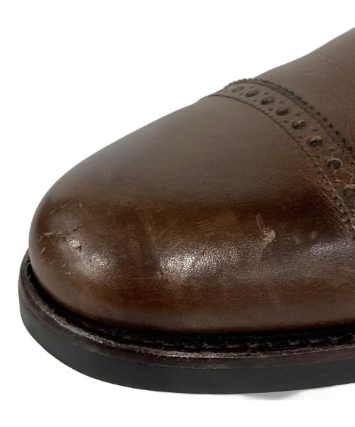 YANKO（ヤンコ）YANKO (ヤンコ) 内羽根 レザーブローグキャップトゥ シューズ ブラウン サイズ:6の古着・服飾アイテム