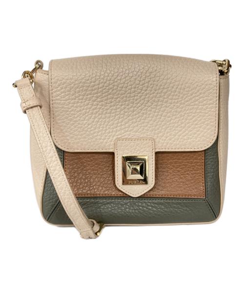 FURLA（フルラ）FURLA (フルラ) フラップショルダーバッグ ピンクの古着・服飾アイテム