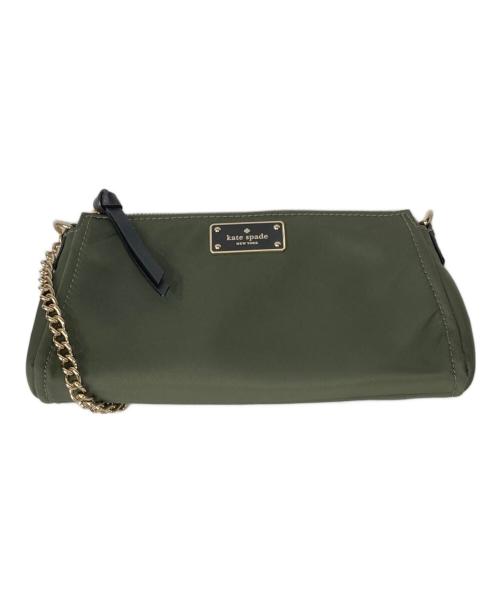 Kate Spade（ケイトスペード）Kate Spade (ケイトスペード) チェーンショルダー2wayバッグ カーキの古着・服飾アイテム