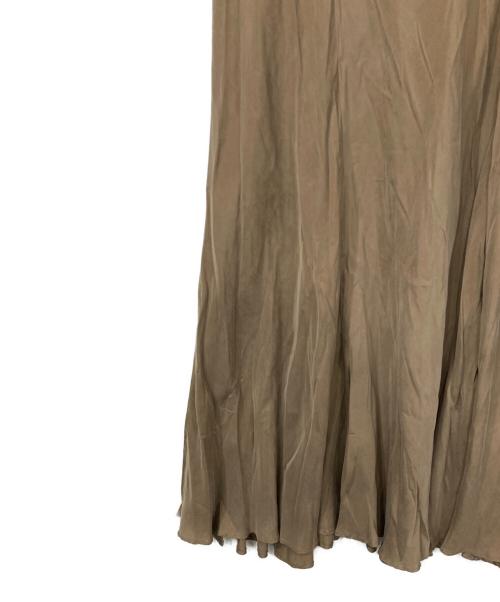 Plage（プラージュ）Plage (プラージュ) Washable Fibril ロングスカート ブラウン サイズ:38の古着・服飾アイテム