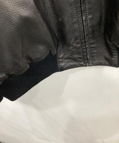 a.testoni（アテストーニ）a.testoni (アテストーニ) レザージャケット ブラック サイズ:50の古着・服飾アイテム