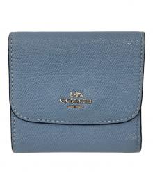 COACH（コーチ）の古着「3つ折り財布」｜ブルー