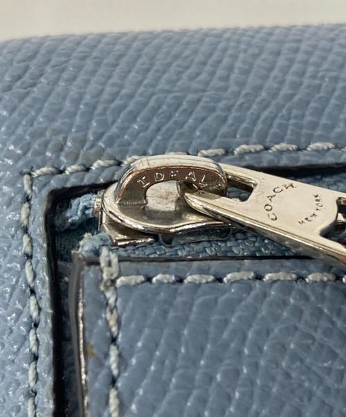 COACH（コーチ）COACH (コーチ) 3つ折り財布 ブルーの古着・服飾アイテム