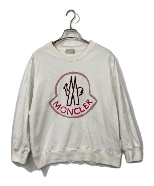 MONCLER（モンクレール）MONCLER (モンクレール) SWEATSHIRT ホワイト サイズ:Sの古着・服飾アイテム