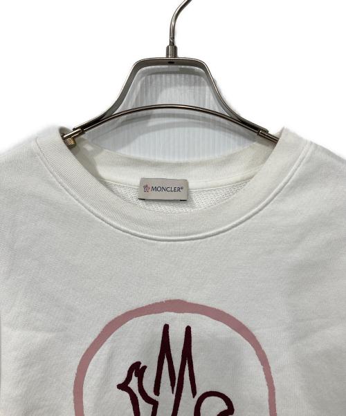 MONCLER（モンクレール）MONCLER (モンクレール) SWEATSHIRT ホワイト サイズ:Sの古着・服飾アイテム