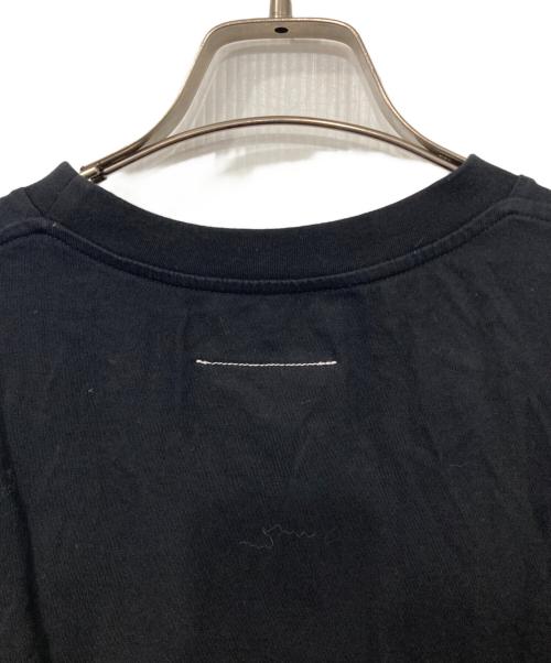 MM6 Maison Margiela（エムエムシックスメゾンマルジェラ）MM6 Maison Margiela (エムエムシックスメゾンマルジェラ) キャット＆グリッター プリントTシャツ ブラック サイズ:Ｓの古着・服飾アイテム
