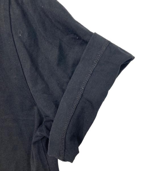 MM6 Maison Margiela（エムエムシックスメゾンマルジェラ）MM6 Maison Margiela (エムエムシックスメゾンマルジェラ) キャット＆グリッター プリントTシャツ ブラック サイズ:Ｓの古着・服飾アイテム
