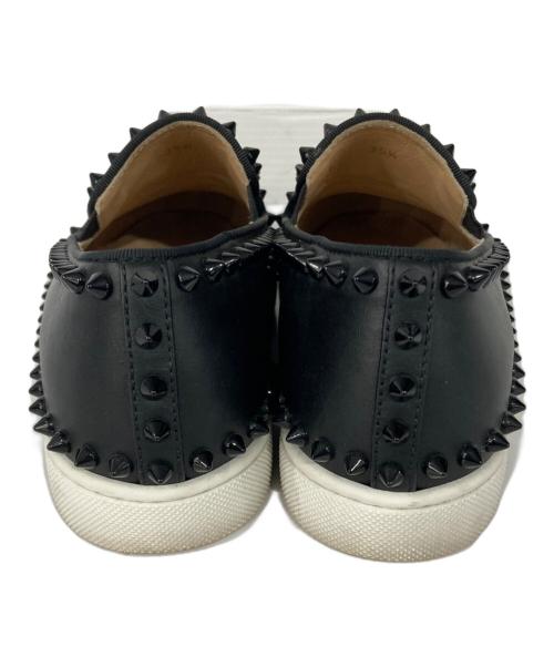 Christian Louboutin（クリスチャン・ルブタン）Christian Louboutin (クリスチャン・ルブタン) スパイクスリッポン ブラック サイズ:35 1/2の古着・服飾アイテム
