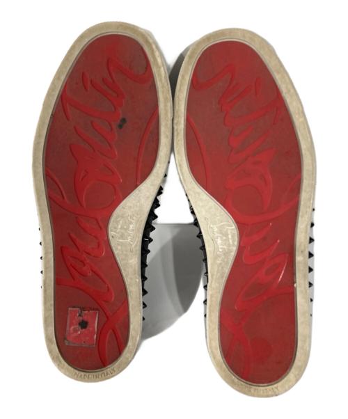 Christian Louboutin（クリスチャン・ルブタン）Christian Louboutin (クリスチャン・ルブタン) スパイクスリッポン ブラック サイズ:35 1/2の古着・服飾アイテム